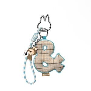 Pop Mart The Monsters Labubu Pin For Love “&” Letter Plush Keychain – Authentic